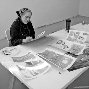  E. J. Barnes at Vermont Studio Center October 2009