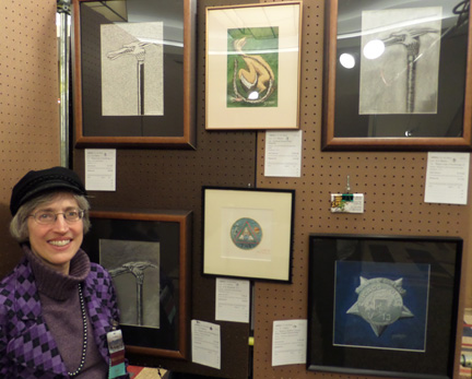  E. J. Barnes at 2014 Arisia Art Show